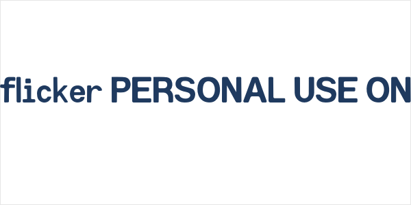 Lo-flicker PERSONAL USE ONLY! Logo