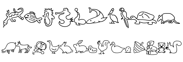 LoKinderDingsbums Links Font OTHER CHARS
