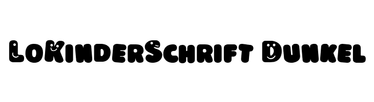 LoKinderSchrift Dunkel Font