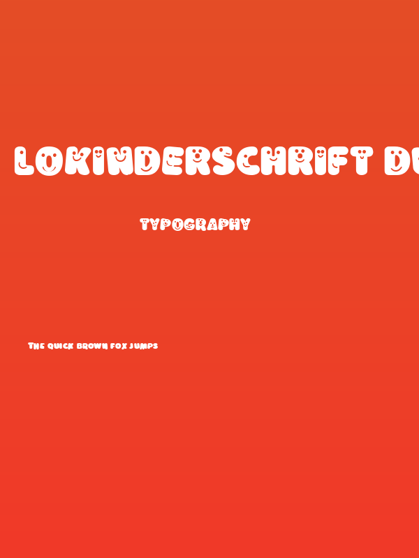 LoKinderSchrift Dunkel Poster