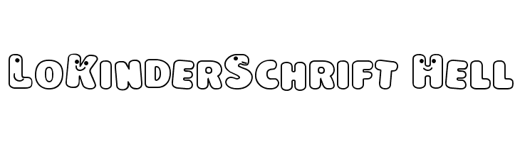 LoKinderSchrift Hell  Frei Schriftart Herunterladen
