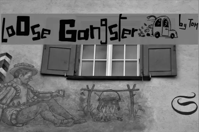 LoOse Gangsterµ* Font examples