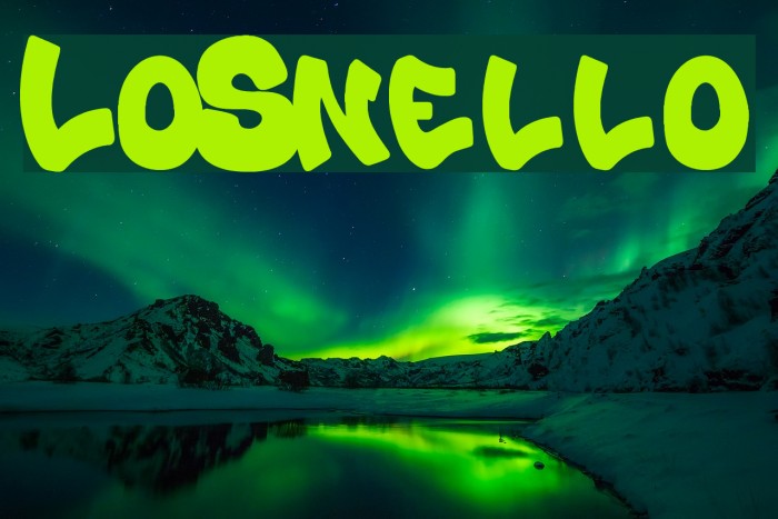 Lo_Snello Font examples
