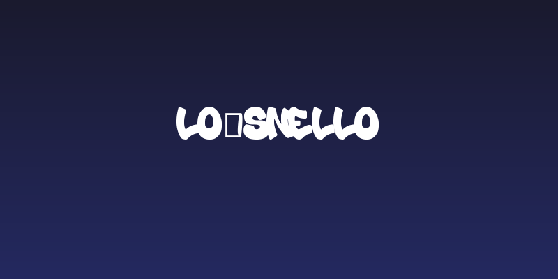 Lo_Snello Social Header