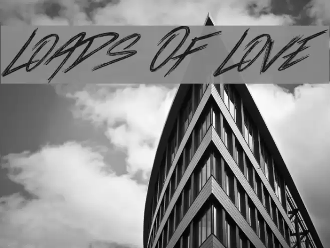 Loads Of Love Font examples