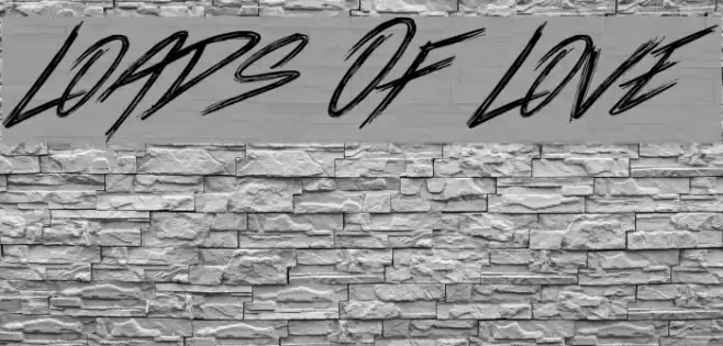 Loads Of Love Font examples