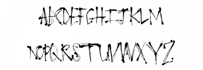LoathingFear フォント 大文字
