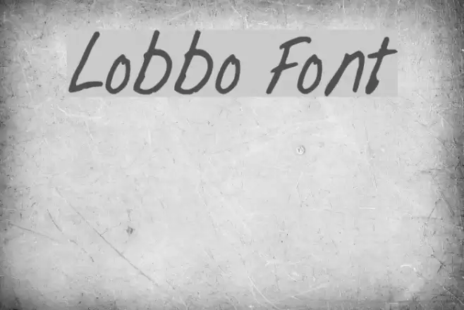 Lobbo Font examples