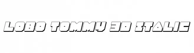 Lobo Tommy 3D Italic 