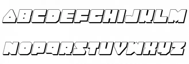 Lobo Tommy 3D Italic Caratteri MINUSCOLO