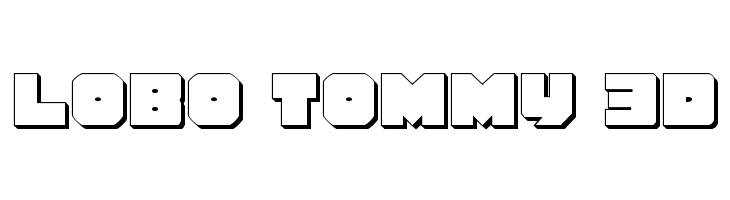 Lobo Tommy 3D Font