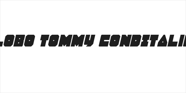 Lobo Tommy CondItalic Logo