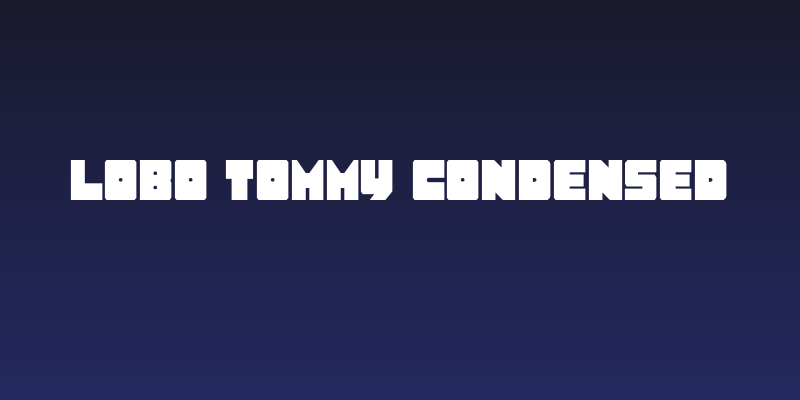 Lobo Tommy Condensed Social Header