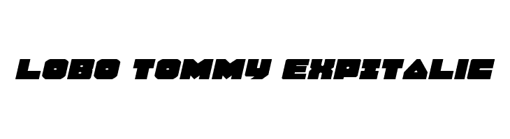 Lobo Tommy ExpItalic  नि: शुल्क फ़ॉन्ट्स डाउनलोड