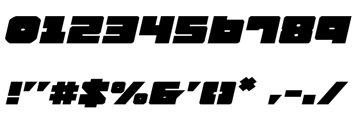 Lobo Tommy ExpItalic Font OTHER CHARS