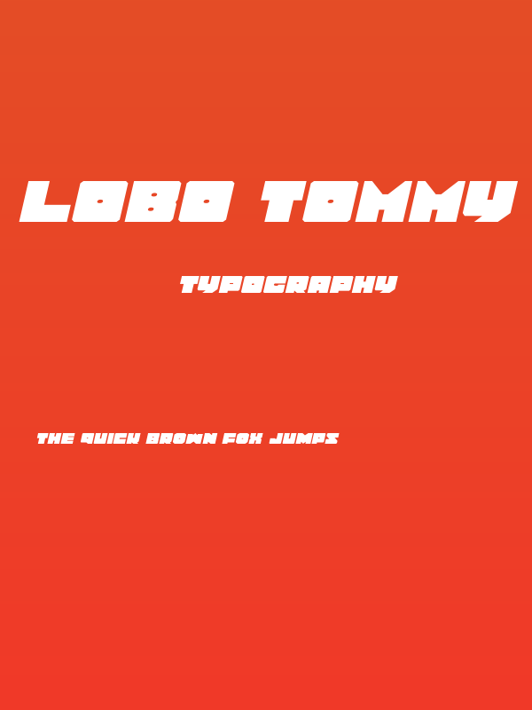 Lobo Tommy ExpItalic Poster