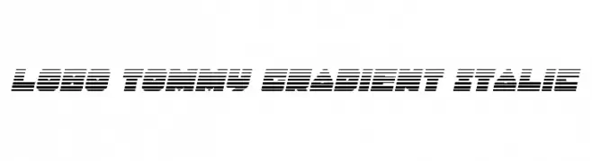 Lobo Tommy Gradient Italic 