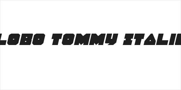 Lobo Tommy Italic Logo