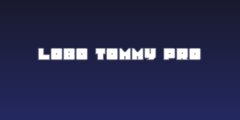 Lobo Tommy Pro Social Header