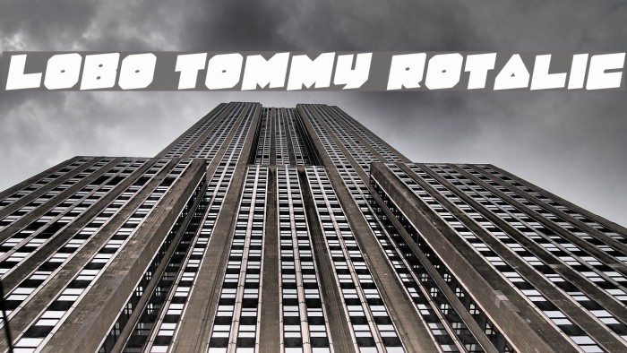 Lobo Tommy Rotalic フォント examples