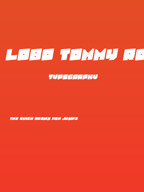 Lobo Tommy Rotalic Poster