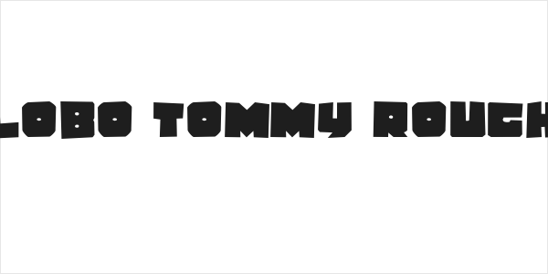 Lobo Tommy Rough Logo