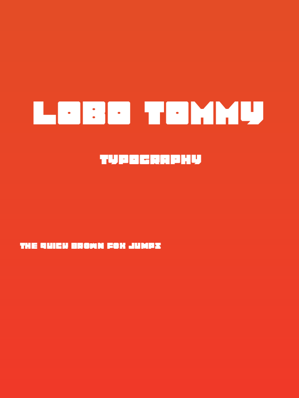 Lobo Tommy Poster
