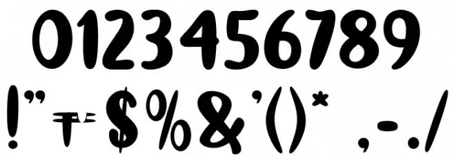 Lobster Bisque Font OTHER CHARS