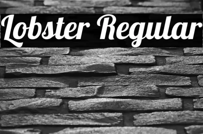 Lobster Regular Font examples