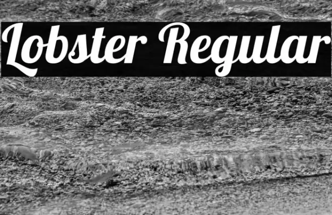 Lobster Regular Font examples