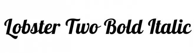 Lobster Two Bold Italic  font caratteri gratis