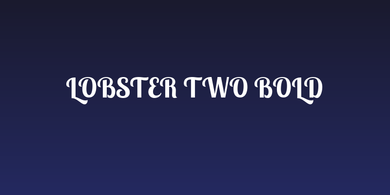 Lobster Two Bold Social Header