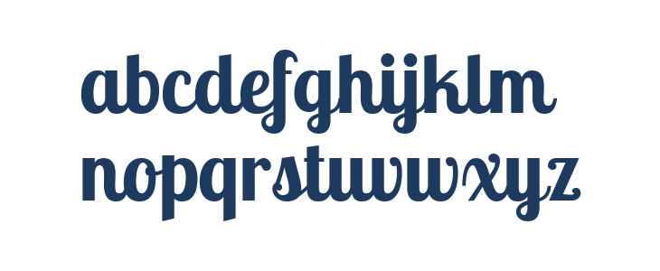 Lobster Two Bold Lowercase