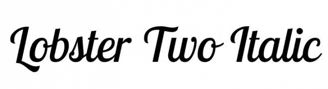 Lobster Two Italic  font caratteri gratis