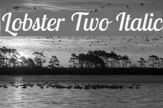 Lobster Two Italic Example 1