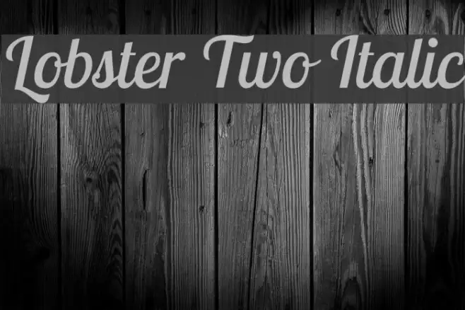 Lobster Two Italic Example 3