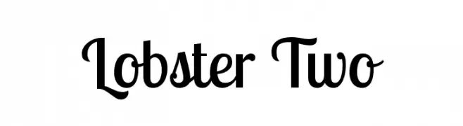 Lobster Two  font caratteri gratis