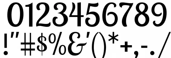 Lobster Two Font OTHER CHARS