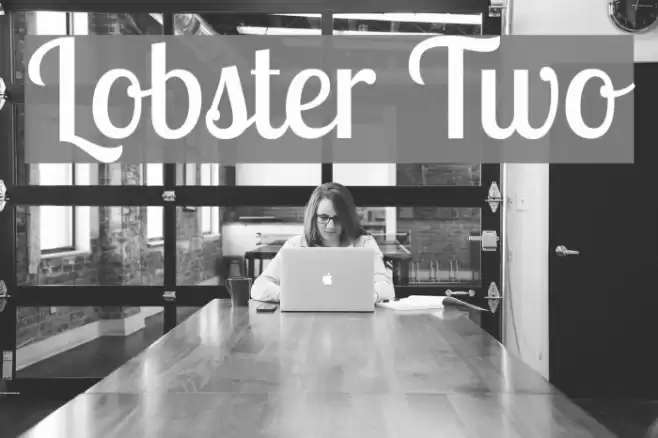 Lobster Two Font examples