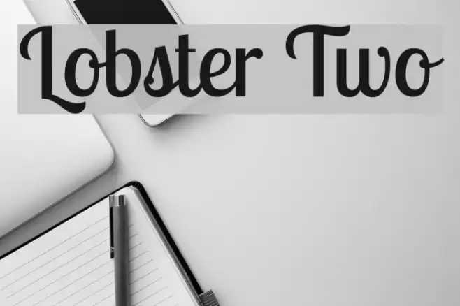 Lobster Two Font examples