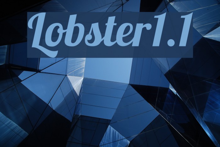Lobster1.1 Font examples
