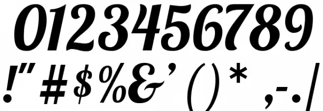 Lobster1.3 Font OTHER CHARS