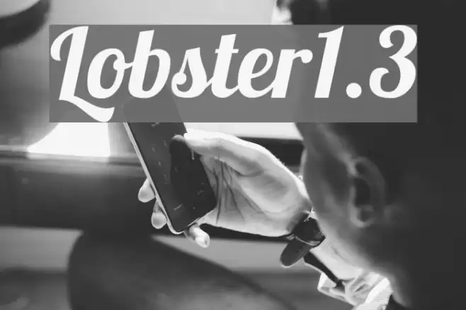 Lobster1.3 Font examples
