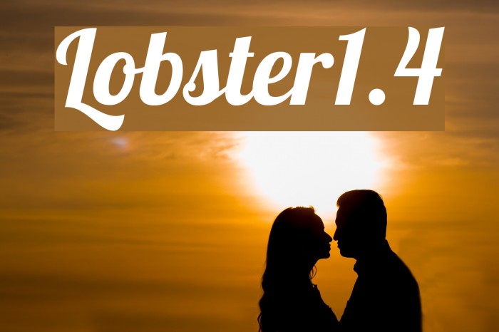 Lobster1.4 Font examples