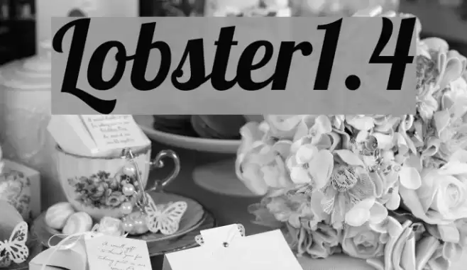 Lobster1.4 Font examples