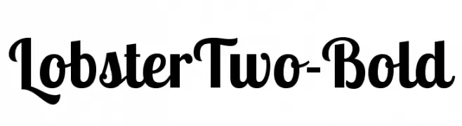 LobsterTwo-Bold  font caratteri gratis