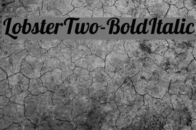 LobsterTwo-BoldItalic Font examples