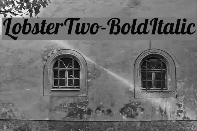 LobsterTwo-BoldItalic Font examples