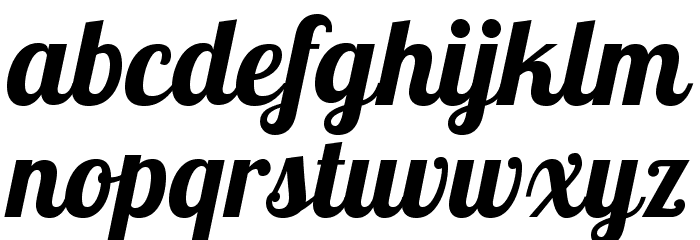 LobsterTwo-BoldItalic Font LOWERCASE