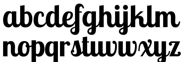 LobsterTwo-Bold Font LOWERCASE